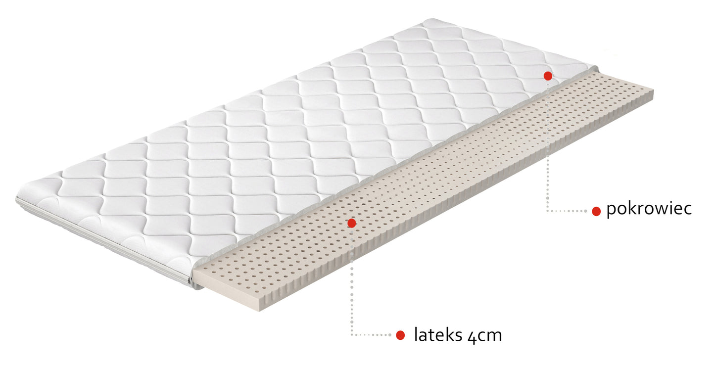 Materac nawierzchniowy lateksowy