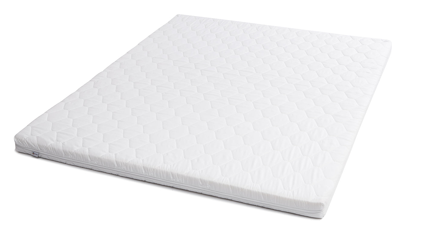 Materac Lauren 140x200 cm z hipoalergicznym pokrowcem – widok z góry na biały, pikowany materac o eleganckim wyglądzie, zapewniający komfortowy i higieniczny wypoczynek.