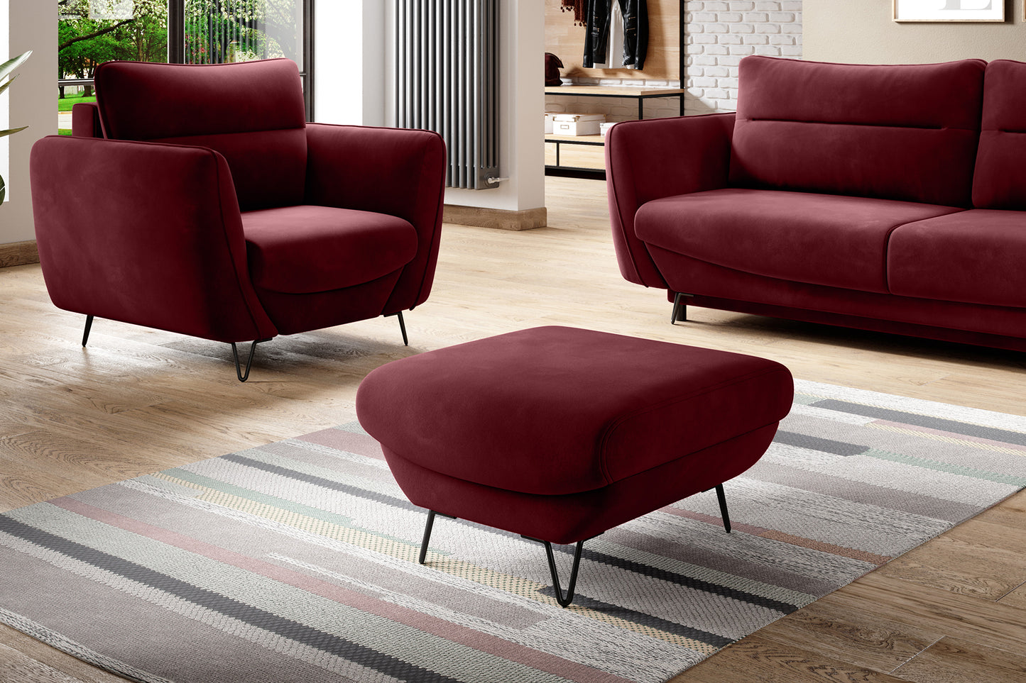 Nowoczesna pufa Silva Loco 25 wyróżnia się obłą bryłą inspirowaną stylem organic modern. Minimalistyczna forma świetnie komponuje się z aranżacjami contemporary, loft i modern.