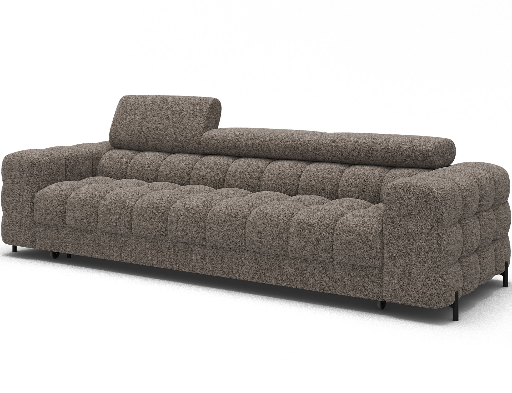 Sofa Festello Royal 20 beżowa – skośny widok nowoczesnej kanapy z funkcją spania i eleganckim stylem do każdego wnętrza.
