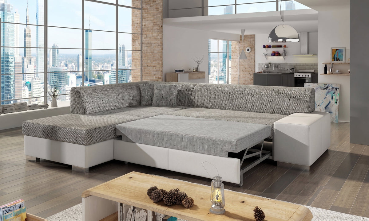 Narożnik Porto z funkcją spania lewostronny, Berlin 01, Soft 17