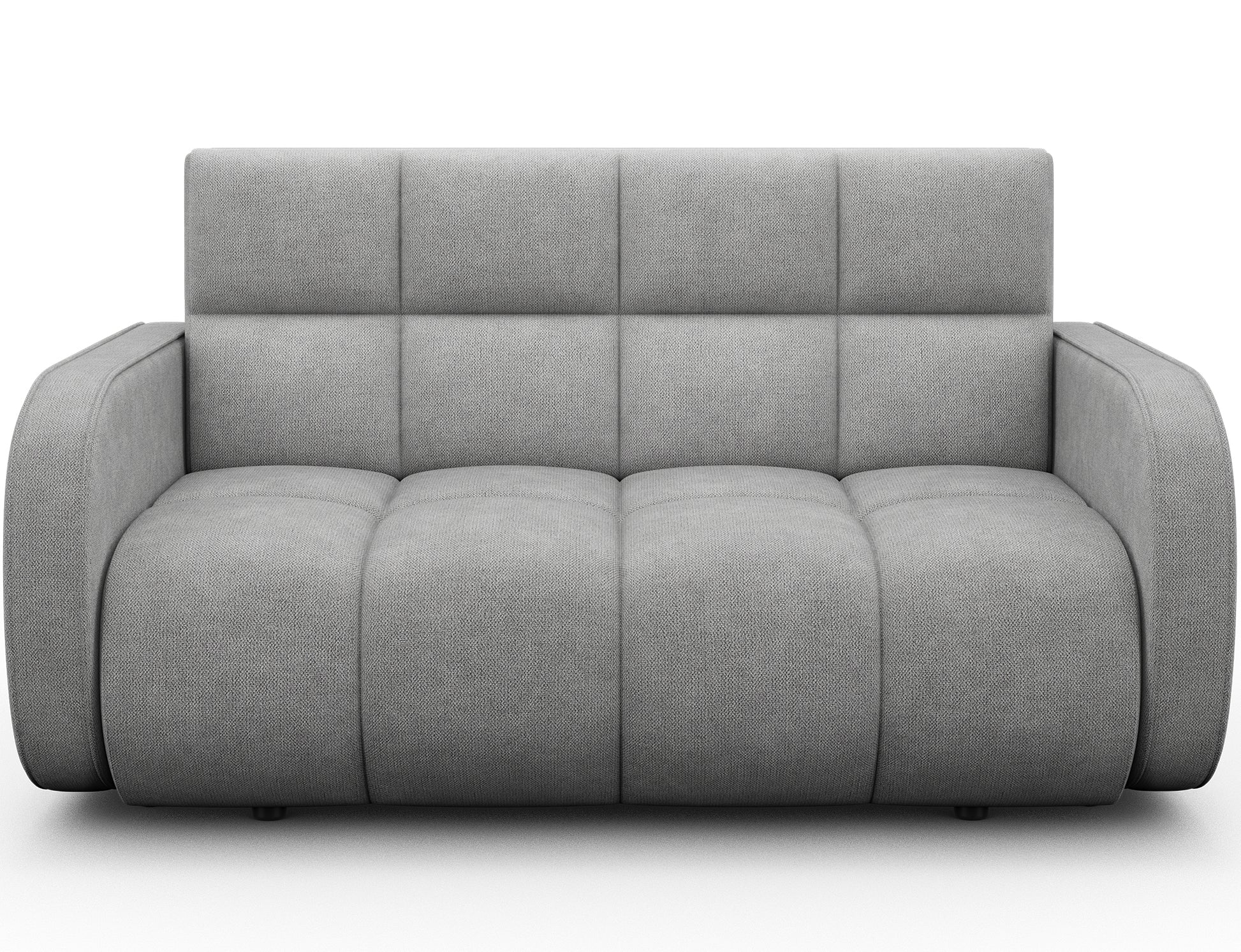 Amerykanka Deverio Poco 03 jasnoszary – nowoczesna sofa z funkcją spania i pojemnikiem, idealna do salonu i małych wnętrz.