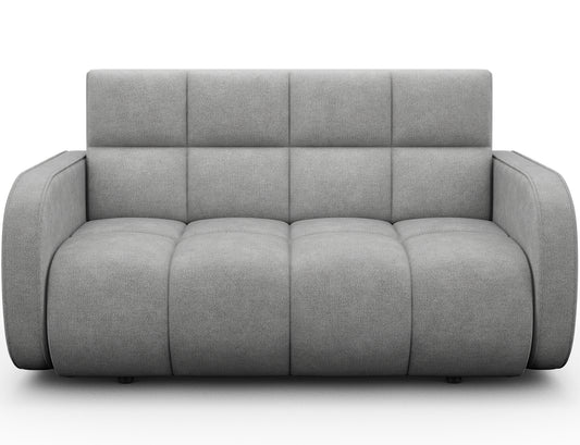 Amerykanka Deverio Poco 03 jasnoszary – nowoczesna sofa z funkcją spania i pojemnikiem, idealna do salonu i małych wnętrz.