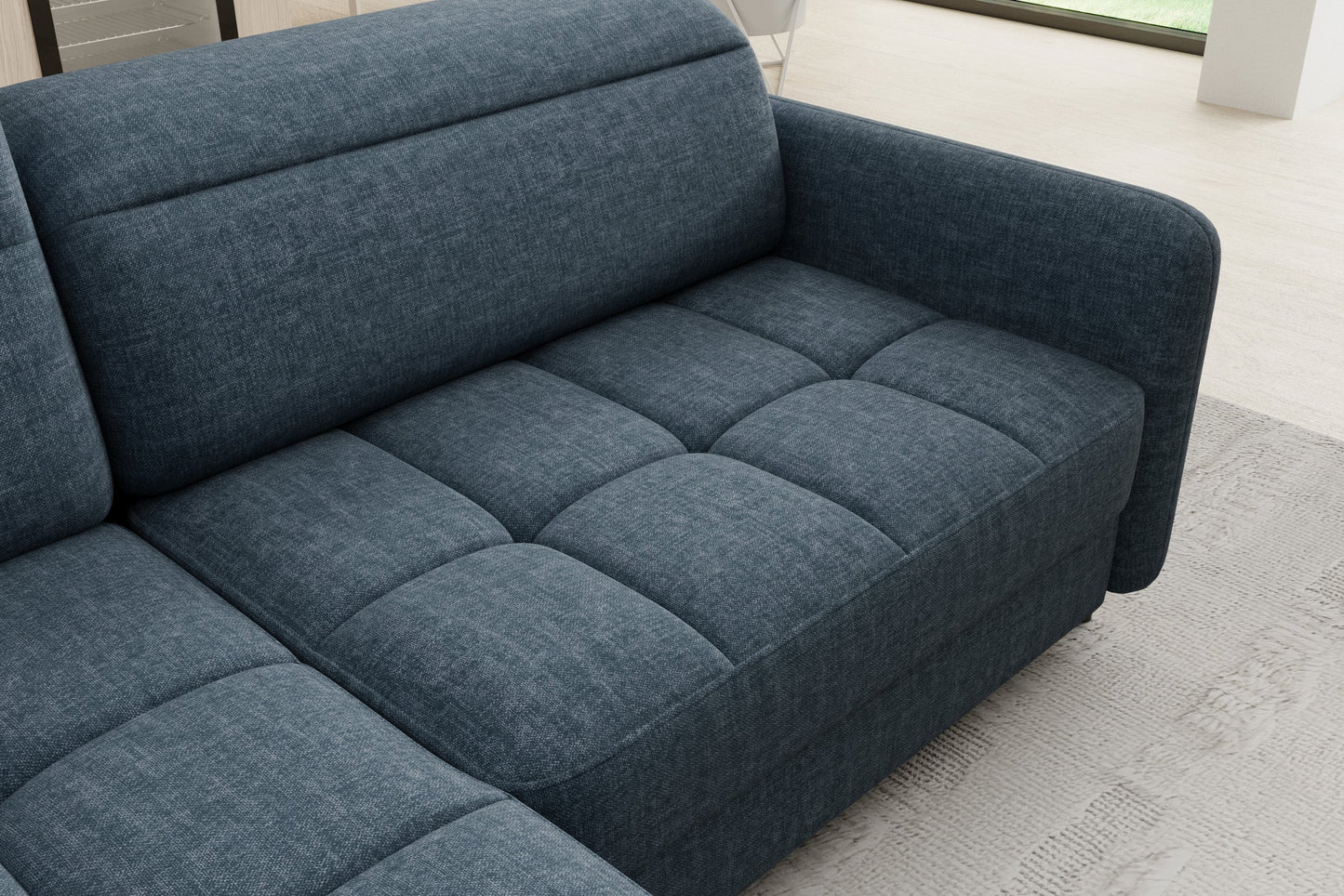 Narożnik Barea Manhattan 40 – zbliżenie tkaniny i wykończenia