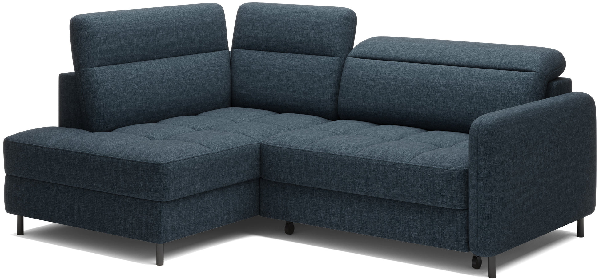 Narożnik Barea Manhattan 40 granatowy, układ lewy – perspektywa narożna