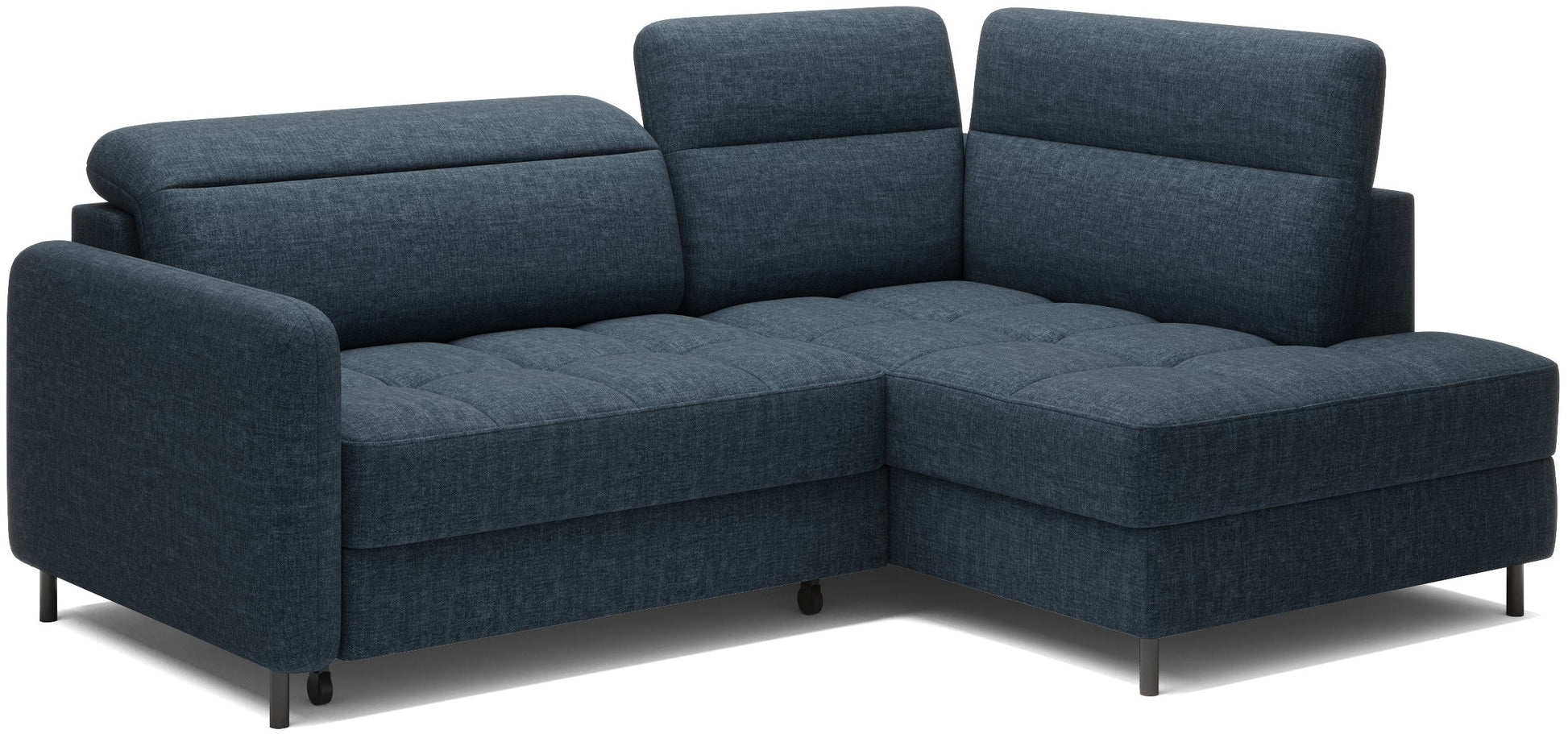 Narożnik Barea Manhattan 40 granatowy, układ prawy – perspektywa narożna