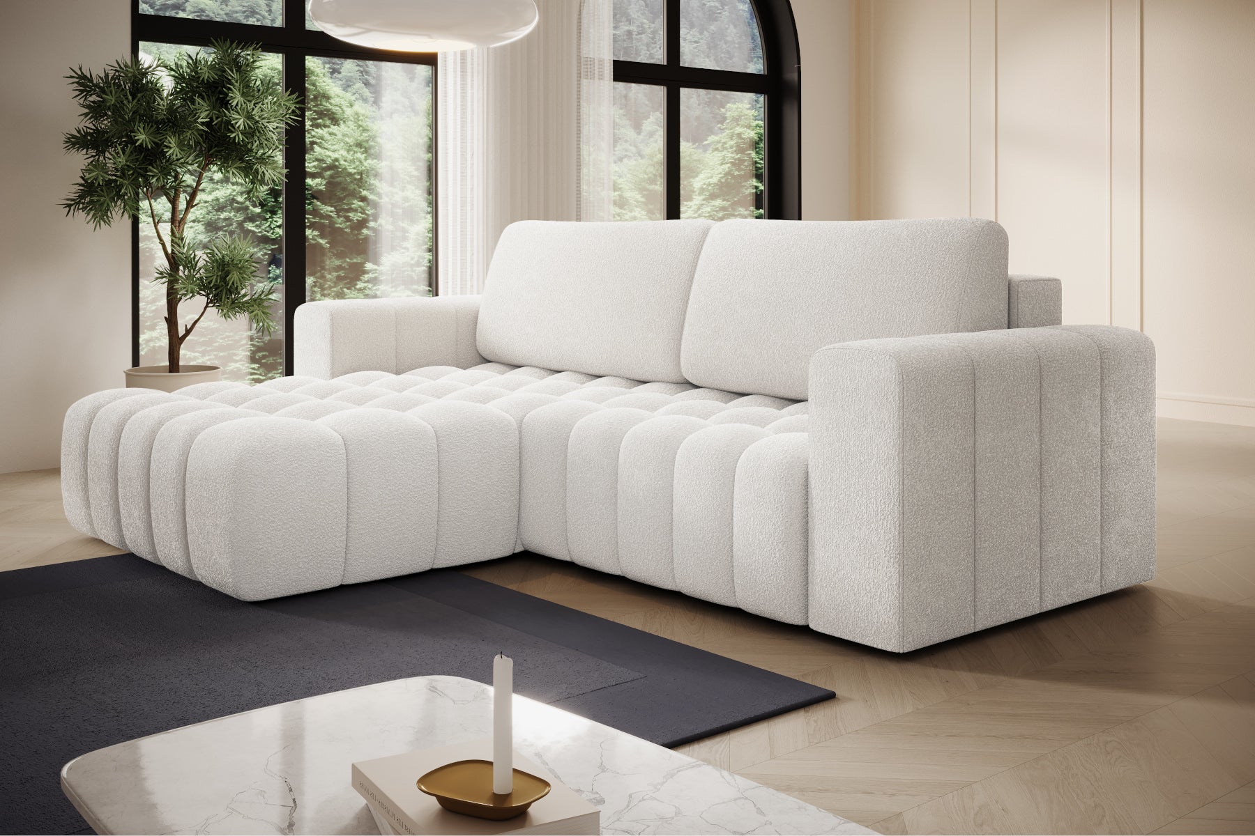 Konfiguracja narożna Bonett – perspektywa z góry, układ lewy