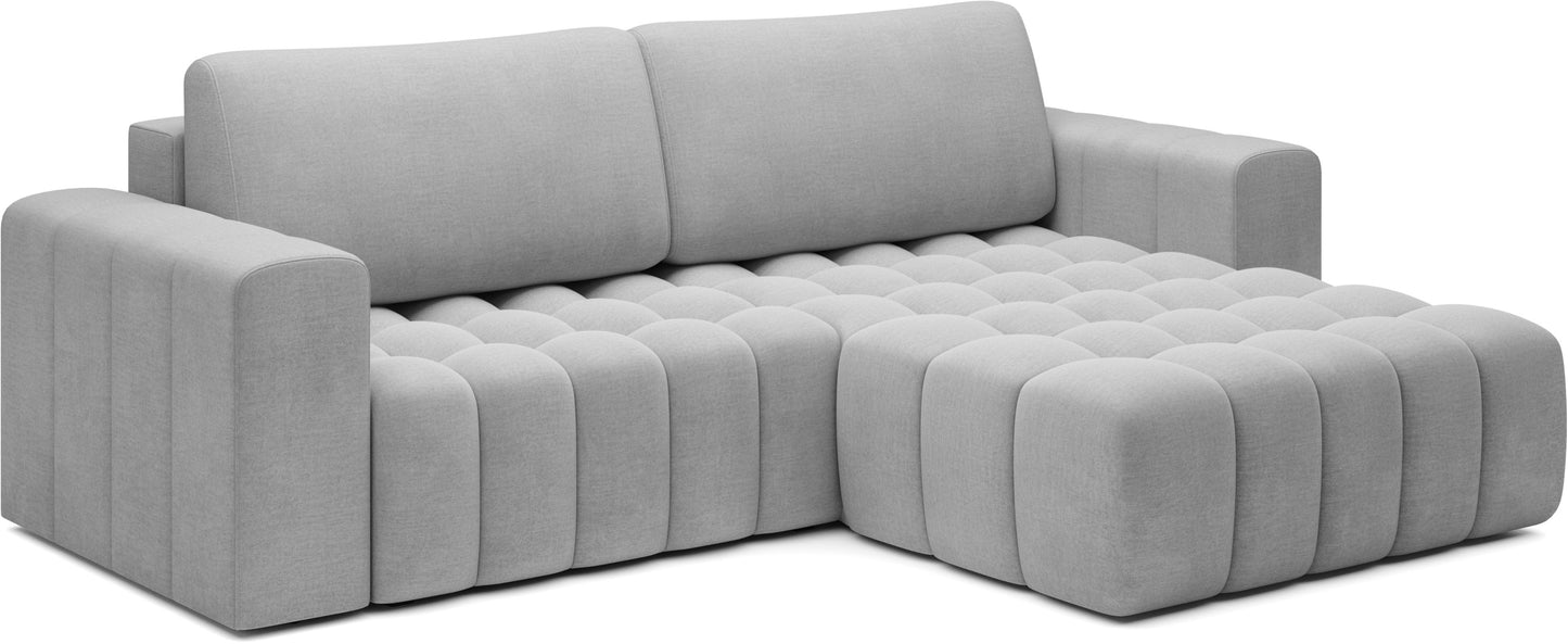 Narożnik Bonett w kształcie L z szezlongiem po prawej stronie – Monolith 84.