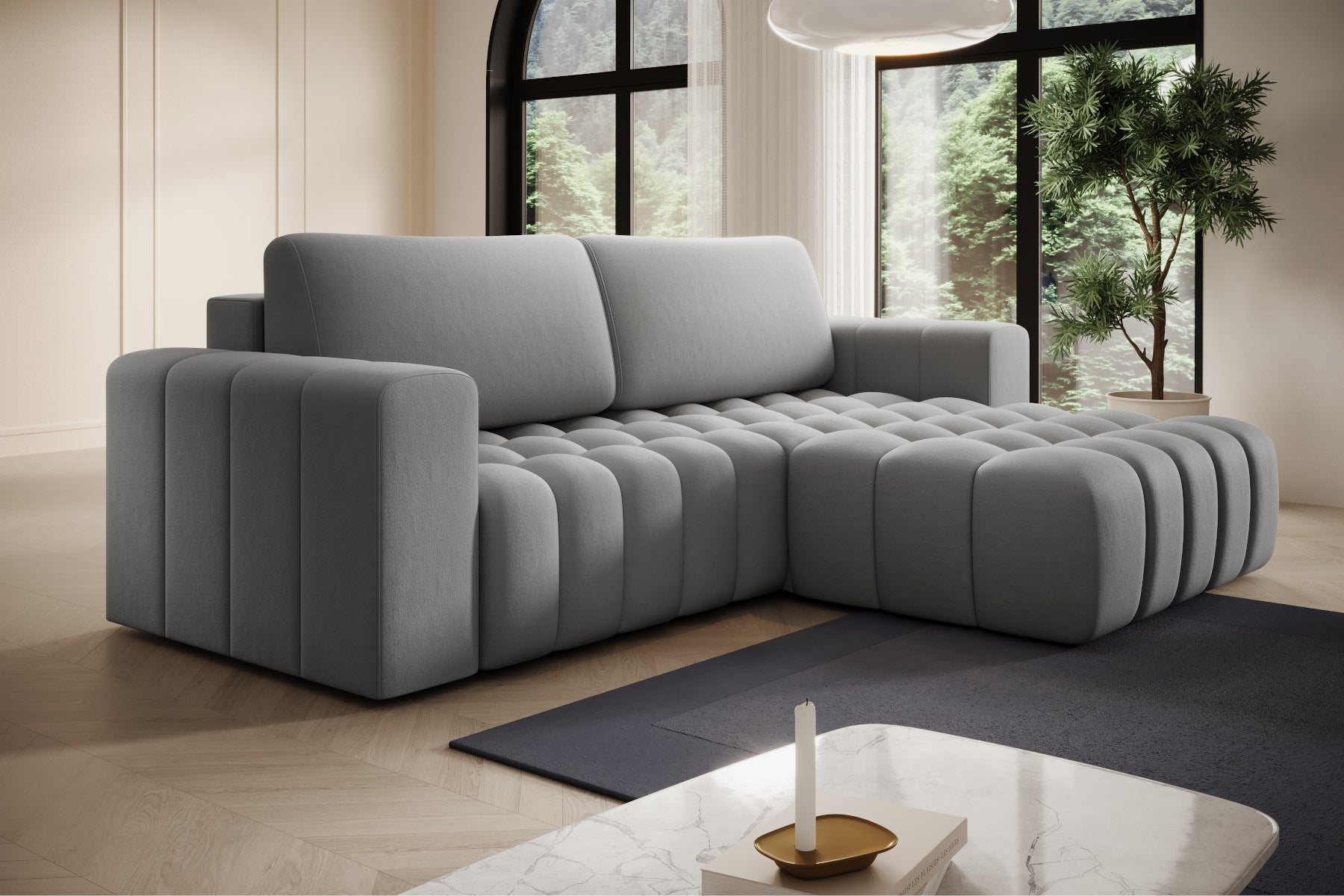 Perspektywiczny widok narożny – Bonett Paros 05, układ prawy.