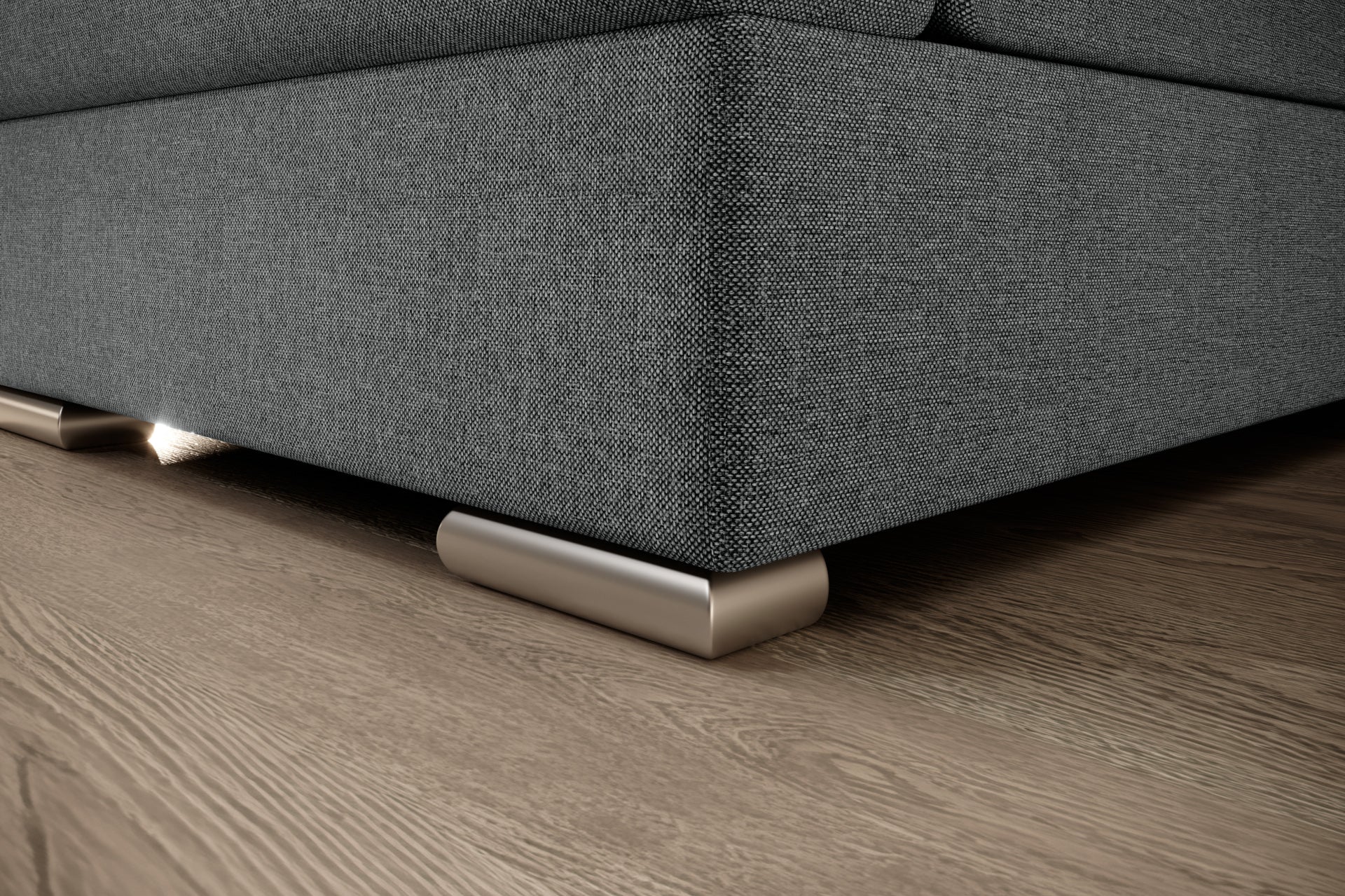 Ciemnoszary narożnik Siber Vero 05 to elegancki mebel do salonu, który łączy nowoczesny design z funkcjonalnością, tworząc wygodną przestrzeń do relaksu i spotkań rodzinnych. 