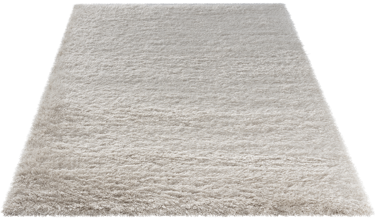 Dywan Blodwen Beige 80x150 cm widziany z góry, prezentujący gęste, wysokie runo typu shaggy.