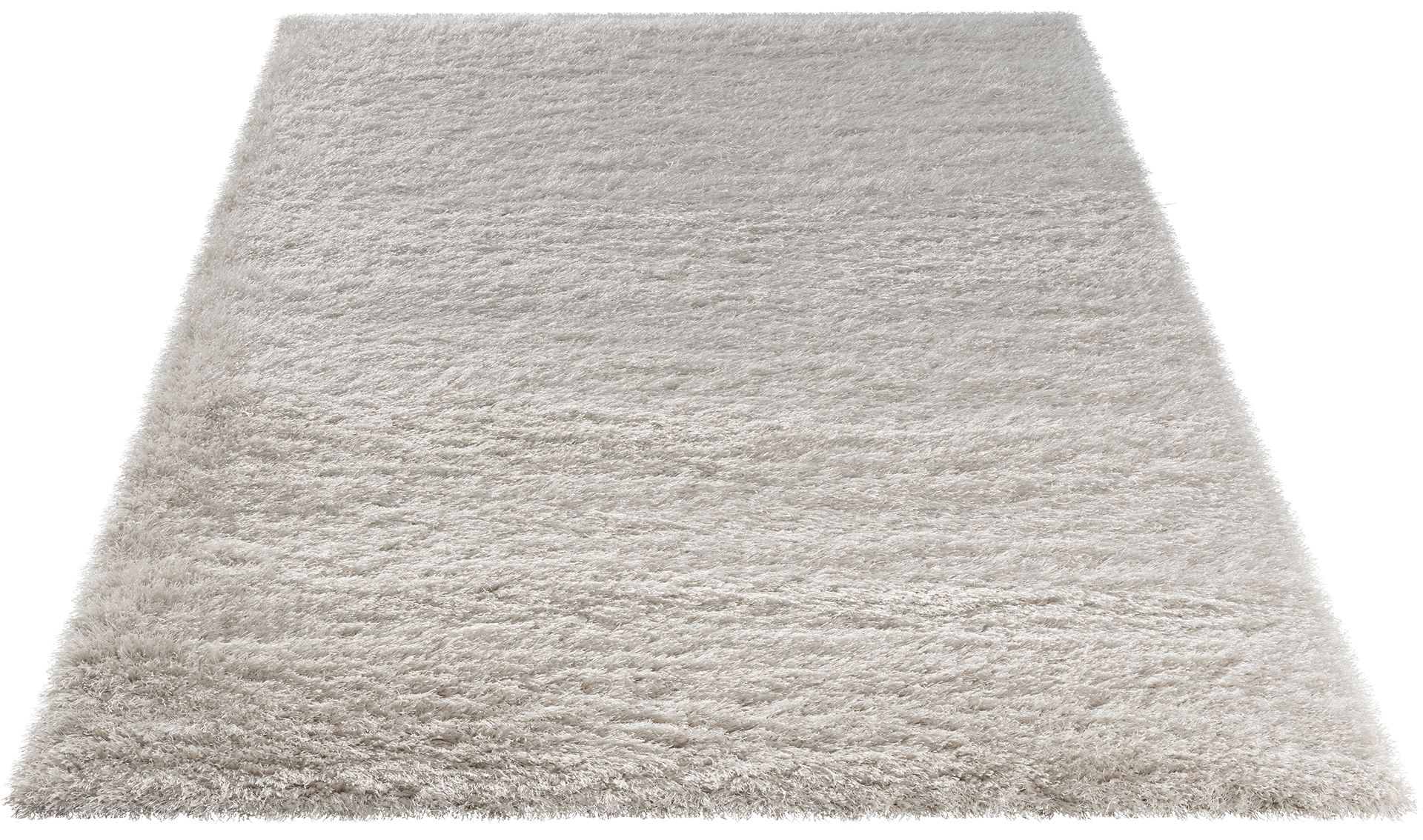 Dywan Blodwen Beige 80x150 cm widziany z góry, prezentujący gęste, wysokie runo typu shaggy.