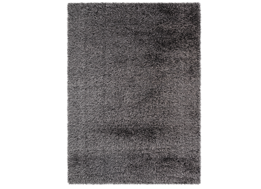 Dywan Blodwen Black 160x220 cm o miękkim, puszystym runie w eleganckim czarnym kolorze.