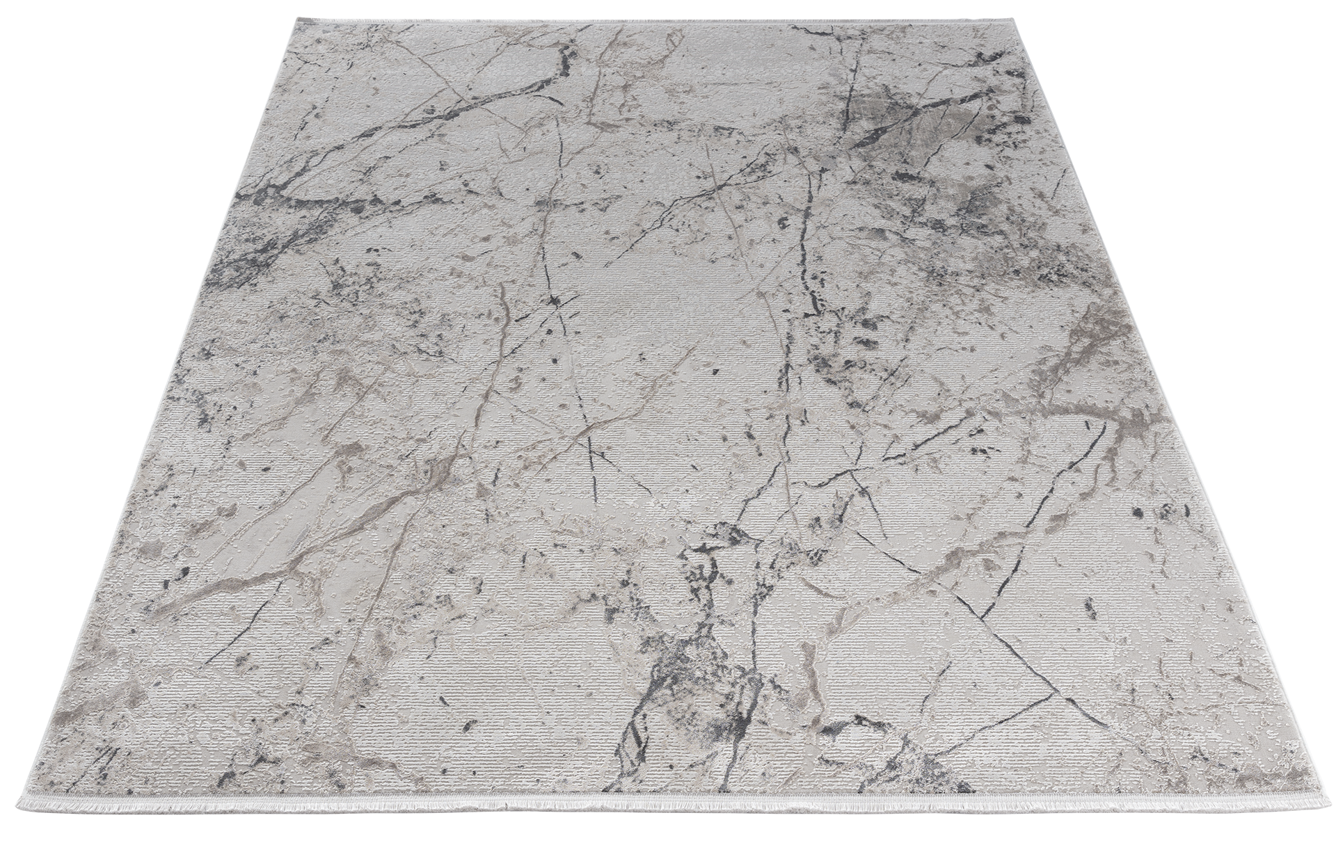 Dywan Collymore Beige 160x230 cm w perspektywie – beżowy dywan z subtelnym wzorem przypominającym marmur.