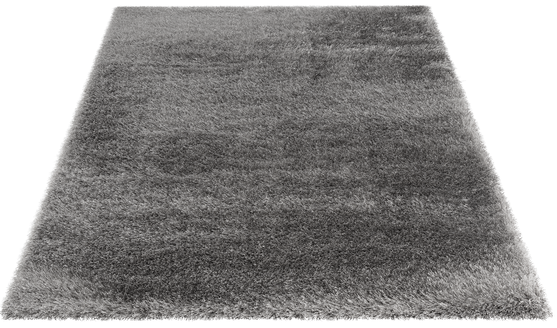 Dywan shaggy Blodwen Grey 120×180 cm, szary – ujęcie perspektywiczne