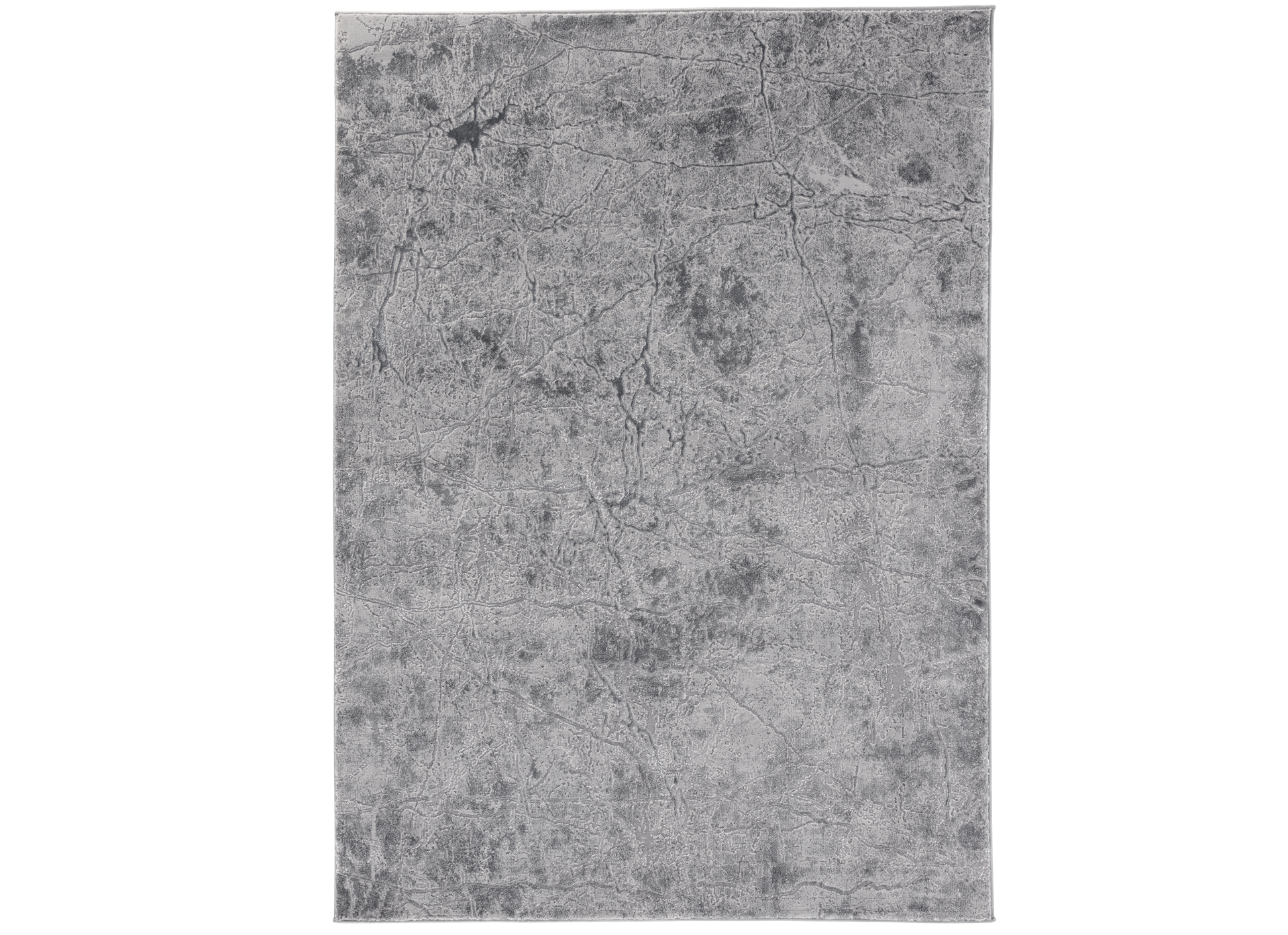 Dywan Siggi Grey 120x180 cm w odcieniach szarości z subtelnym wzorem inspirowanym strukturą marmuru – widok z góry.