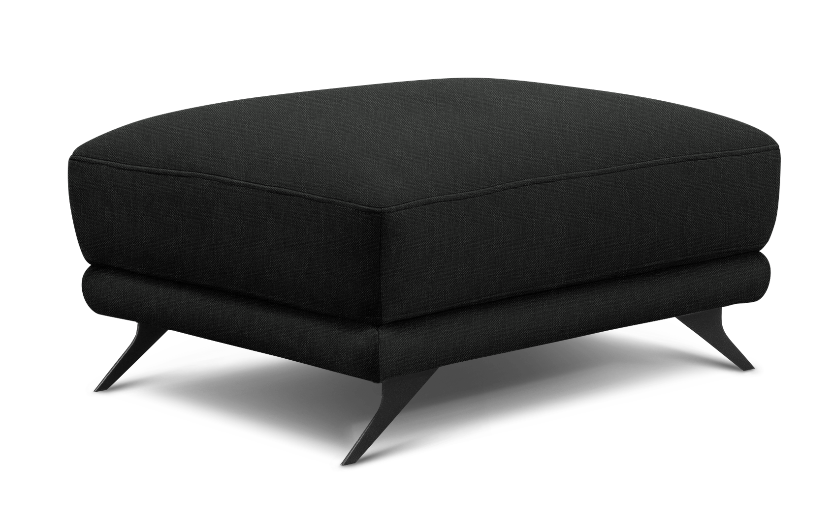 Pufa Megis Flores 10 w czarnym kolorze została wykonana z przyjemnej w dotyku tkaniny. Designerski wygląd podkreśla elegancki charakter nowoczesnego wnętrza.