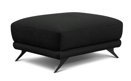 Pufa Megis Flores 10 w czarnym kolorze została wykonana z przyjemnej w dotyku tkaniny. Designerski wygląd podkreśla elegancki charakter nowoczesnego wnętrza.