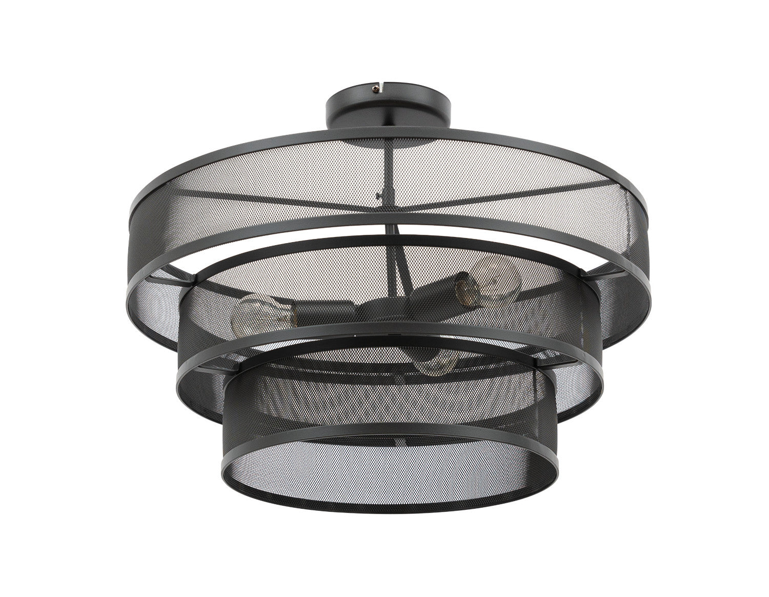 Lampa sufitowa Orabela B czarna Ø55 cm – packshot na białym tle