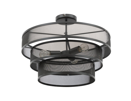 Lampa sufitowa Orabela B czarna Ø55 cm – packshot na białym tle
