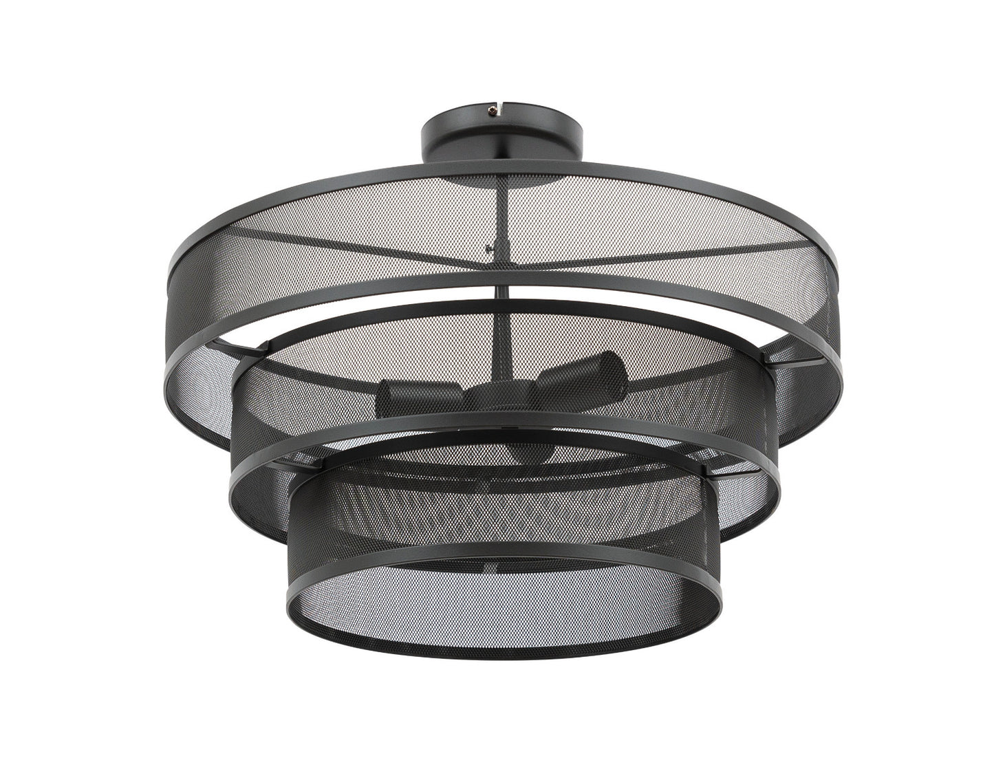 Lampa sufitowa Orabela B czarna Ø55 cm – widok z góry (packshot)