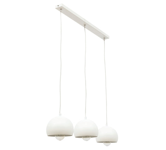 Lampa wisząca Callide 3 biała 65×110 cm – packshot na białym tle