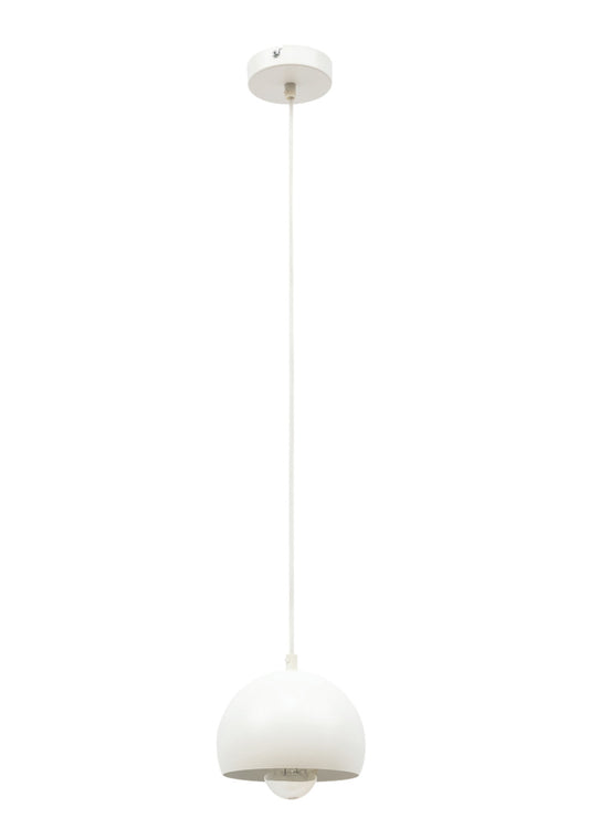 Lampa wisząca Callide biała 15×110 cm – packshot na białym tle