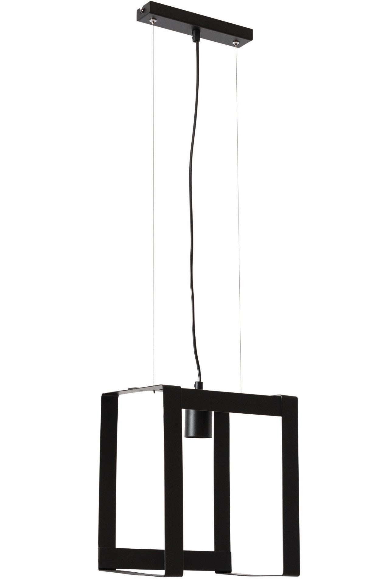 Lampa wisząca Giorri czarna w jasnej aranżacji wnętrza – nowoczesna lampa sufitowa