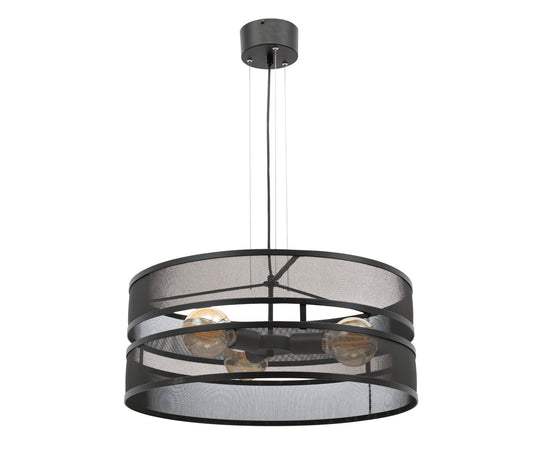 Lampa wisząca Orabela A czarna 55×120 cm – packshot na białym tle