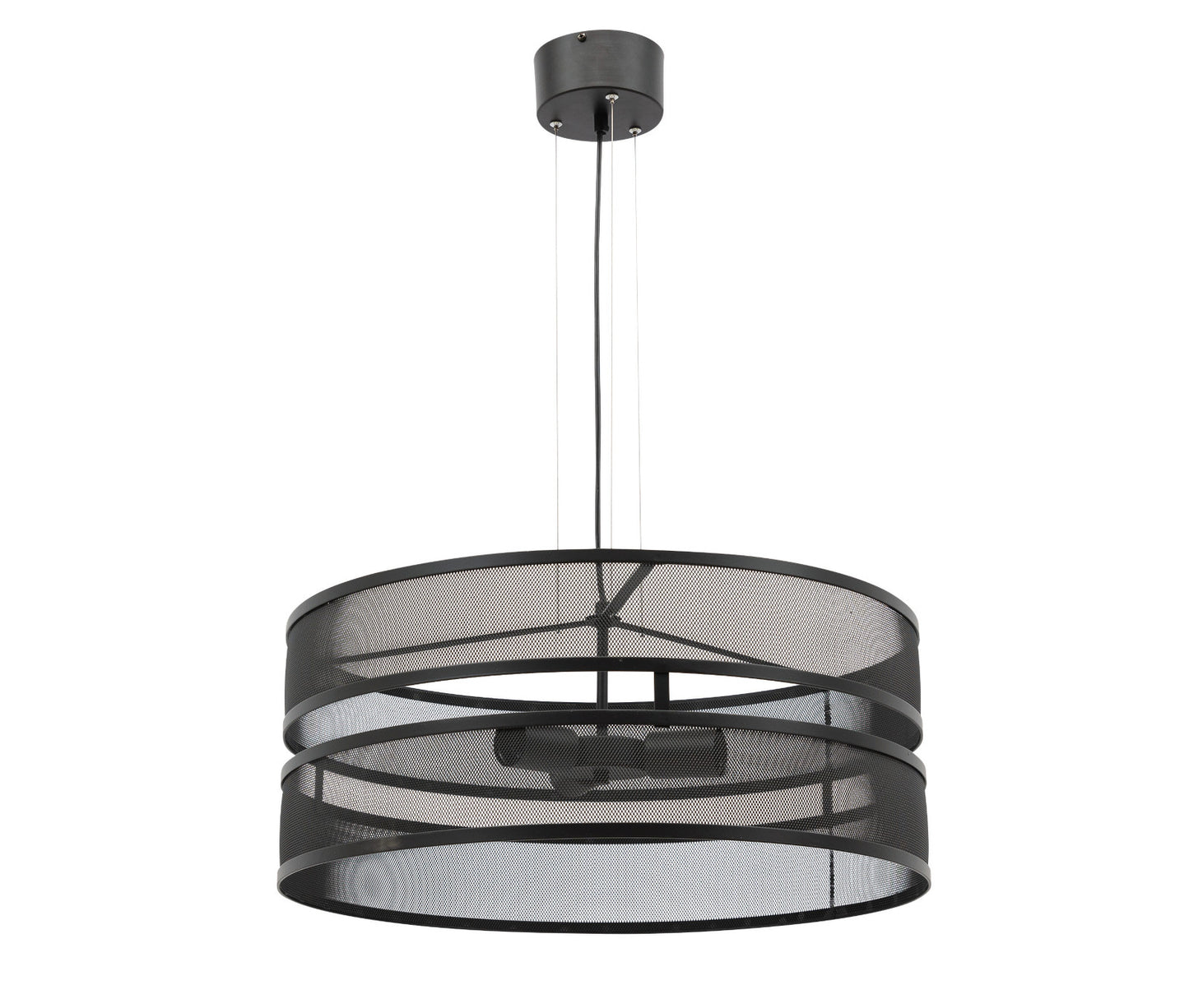 Lampa wisząca Orabela A czarna 55×120 cm – widok na klosz z góry (packshot)