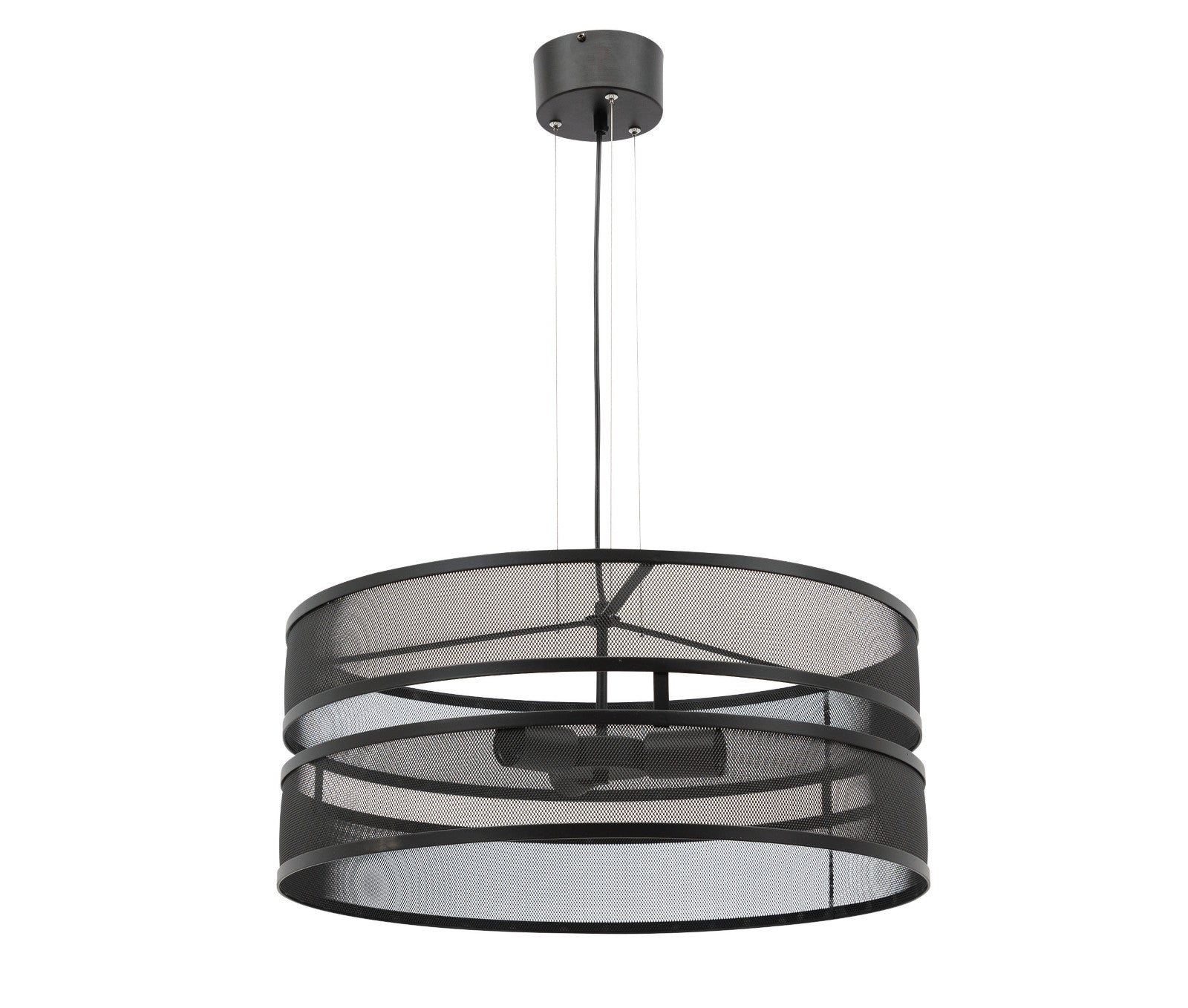Lampa wisząca Orabela A czarna 55×120 cm – widok na klosz z góry (packshot)