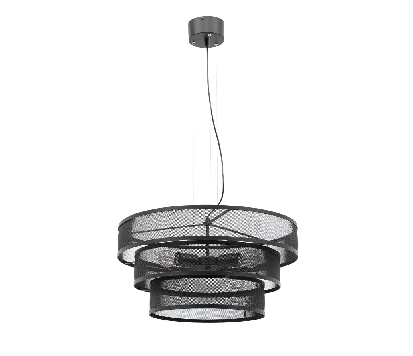 Lampa wisząca Orabela B czarna 55×130 cm – widok produktowy na jednolitym tle