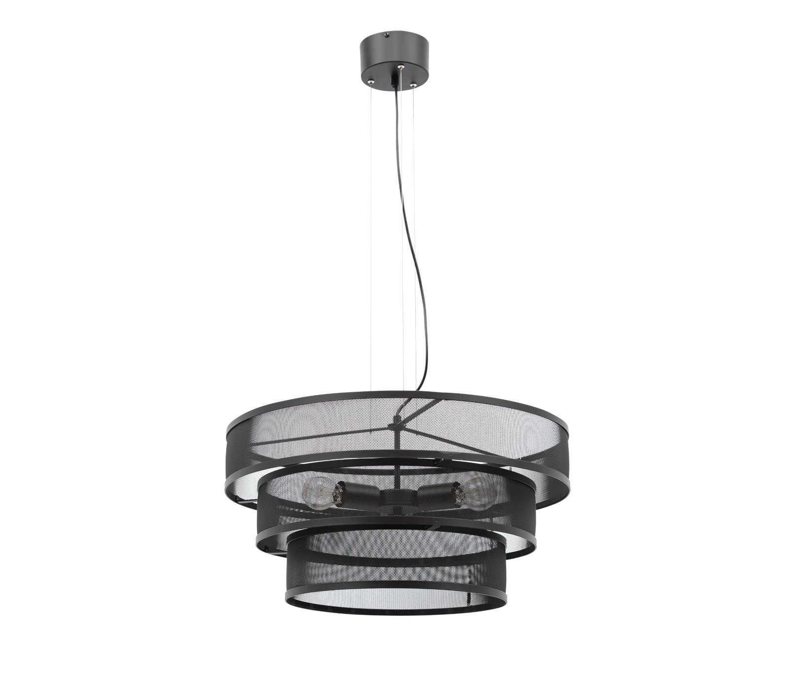 Lampa wisząca Orabela B czarna 55×130 cm – widok produktowy na jednolitym tle