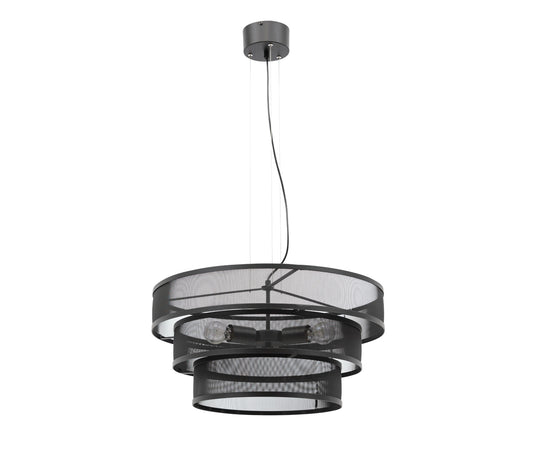 Lampa wisząca Orabela B czarna 55×130 cm – widok produktowy na jednolitym tle