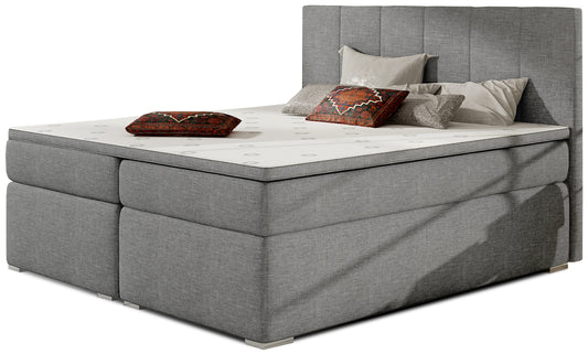 Łóżko Bolero 180x200 w kolorze Sawana 21 szary – widok produktu na białym tle.