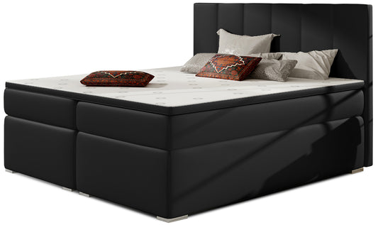 Łóżko Bolero 160x200 w kolorze Soft 11 czarny – widok produktu na białym tle.