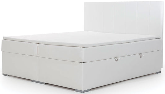 Łóżko Bolero 140x200 w kolorze Soft 17 biały – widok produktu na białym tle.