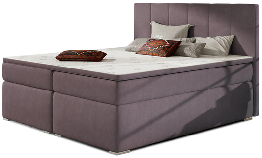 Łóżko Bolero 180x200 w kolorze Soro 65 jasnofioletowy – widok produktu na białym tle.