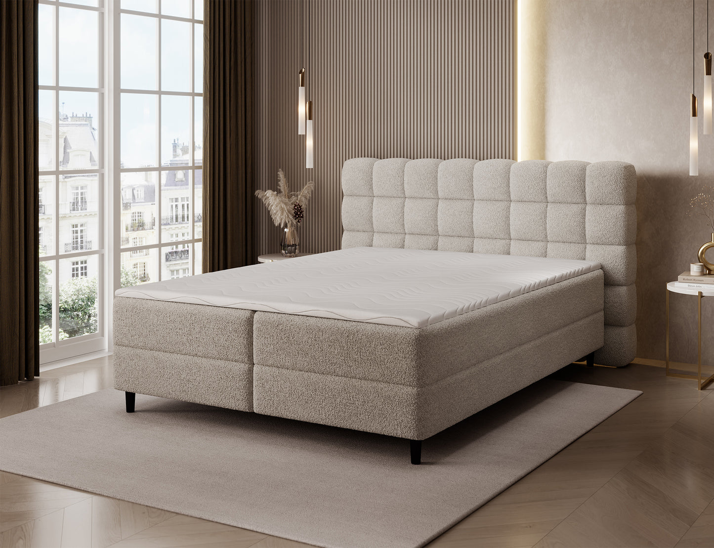 Materac łóżka Camma Royal 18 z topperem piankowym, zapewniający zdrowy i komfortowy sen każdej nocy