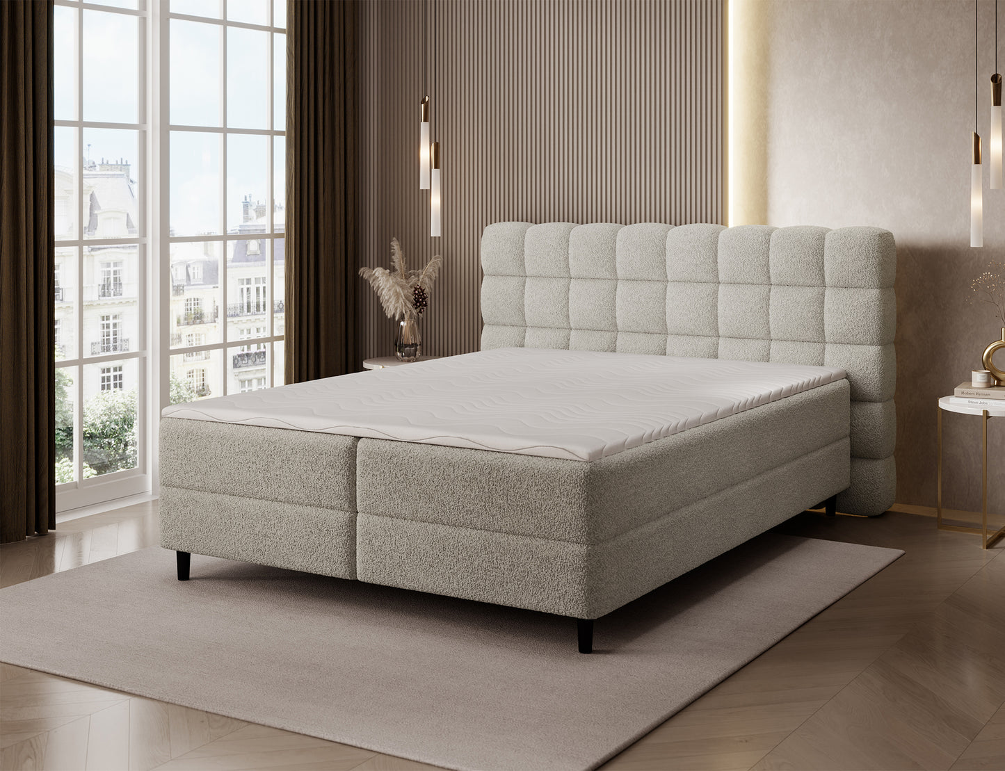 Materac łóżka Camma Royal 20 z topperem piankowym, zapewniający zdrowy i komfortowy sen każdej nocy