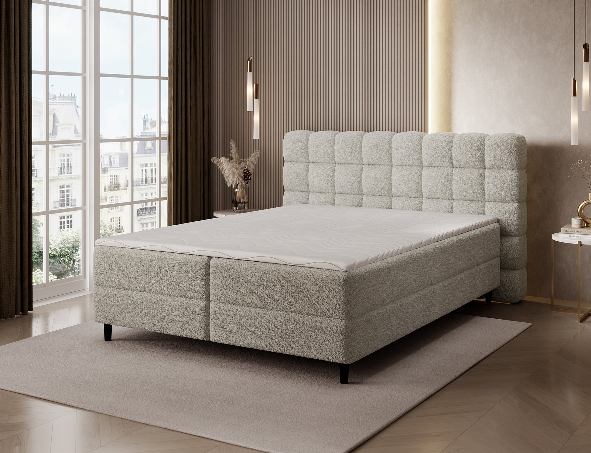 Materac łóżka Camma Royal 20 z topperem piankowym, zapewniający zdrowy i komfortowy sen każdej nocy