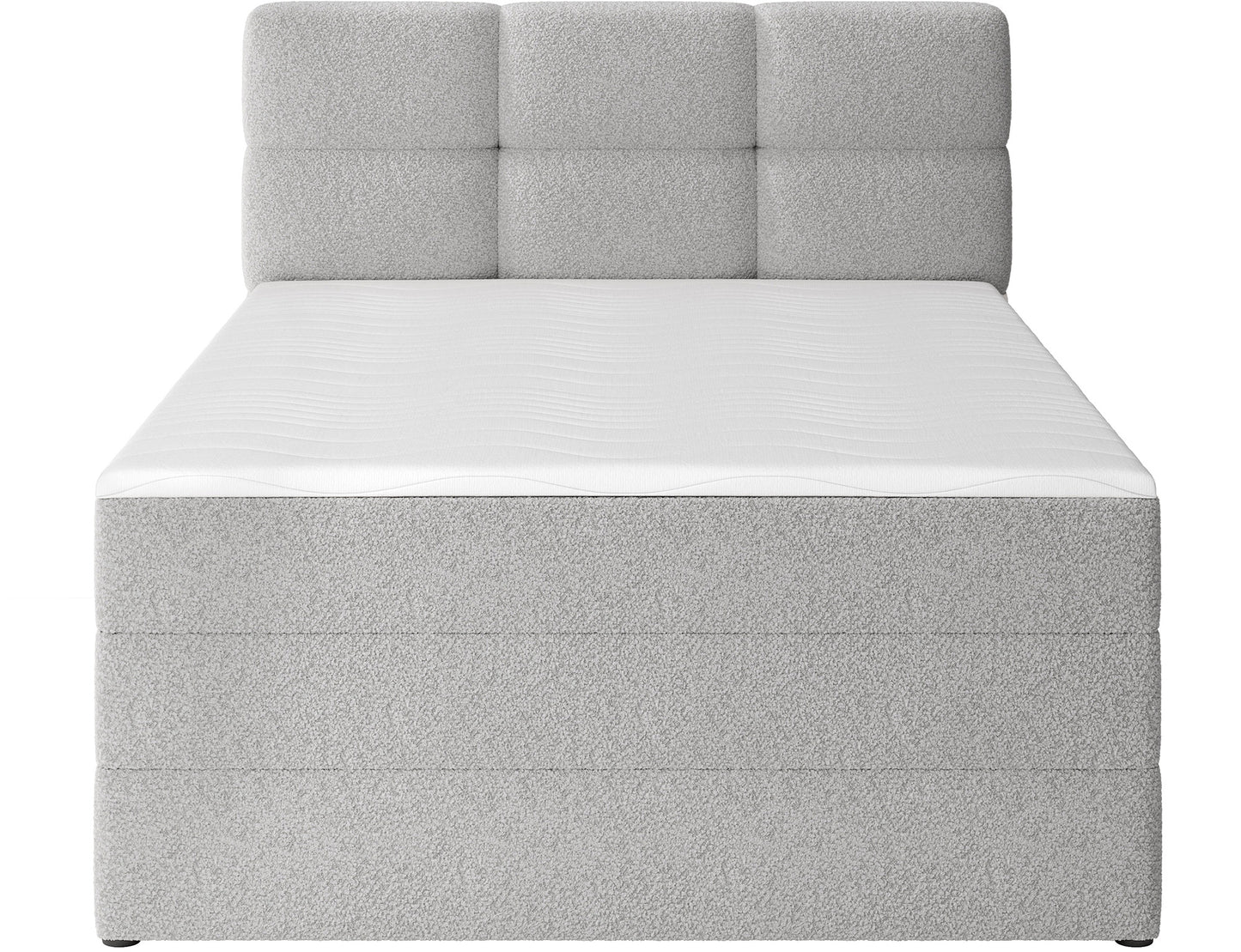 Nowoczesne łóżko Royal 04 szare, prosta forma z wysokim zagłówkiem, idealne do stylowych aranżacji wnętrz.