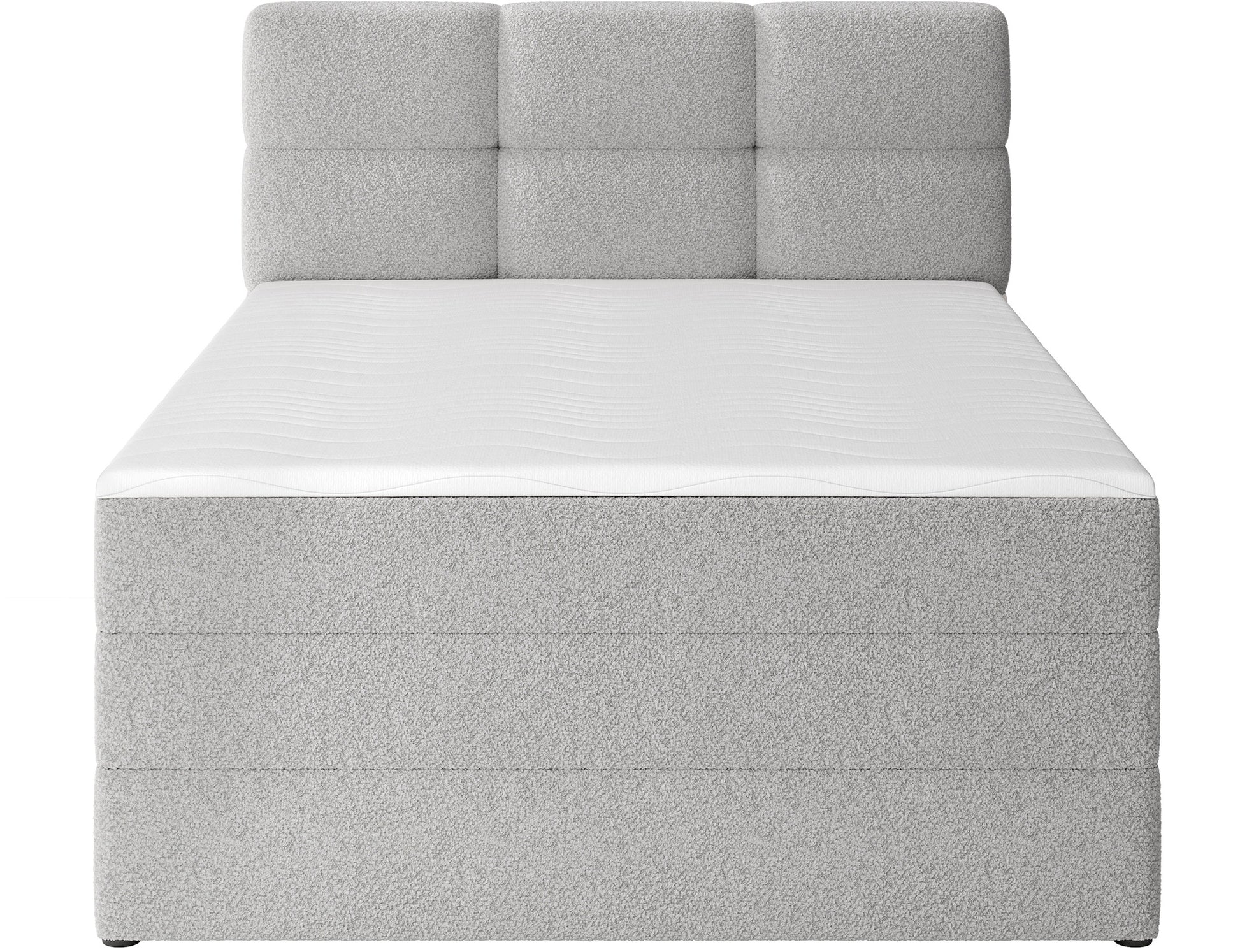 Nowoczesne łóżko Royal 04 szare, prosta forma z wysokim zagłówkiem, idealne do stylowych aranżacji wnętrz.