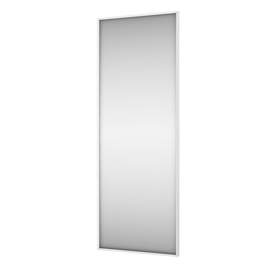 Prostokątne lustro ścienne w nowoczesnym stylu, idealne do sypialni lub przedpokoju.