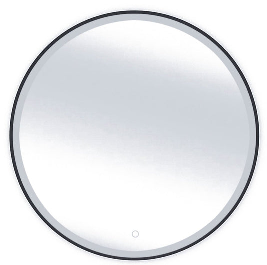 Okrągłe lustro Divissi L 60 cm z podświetleniem LED i dotykowym włącznikiem, widok produktu na białym tle.