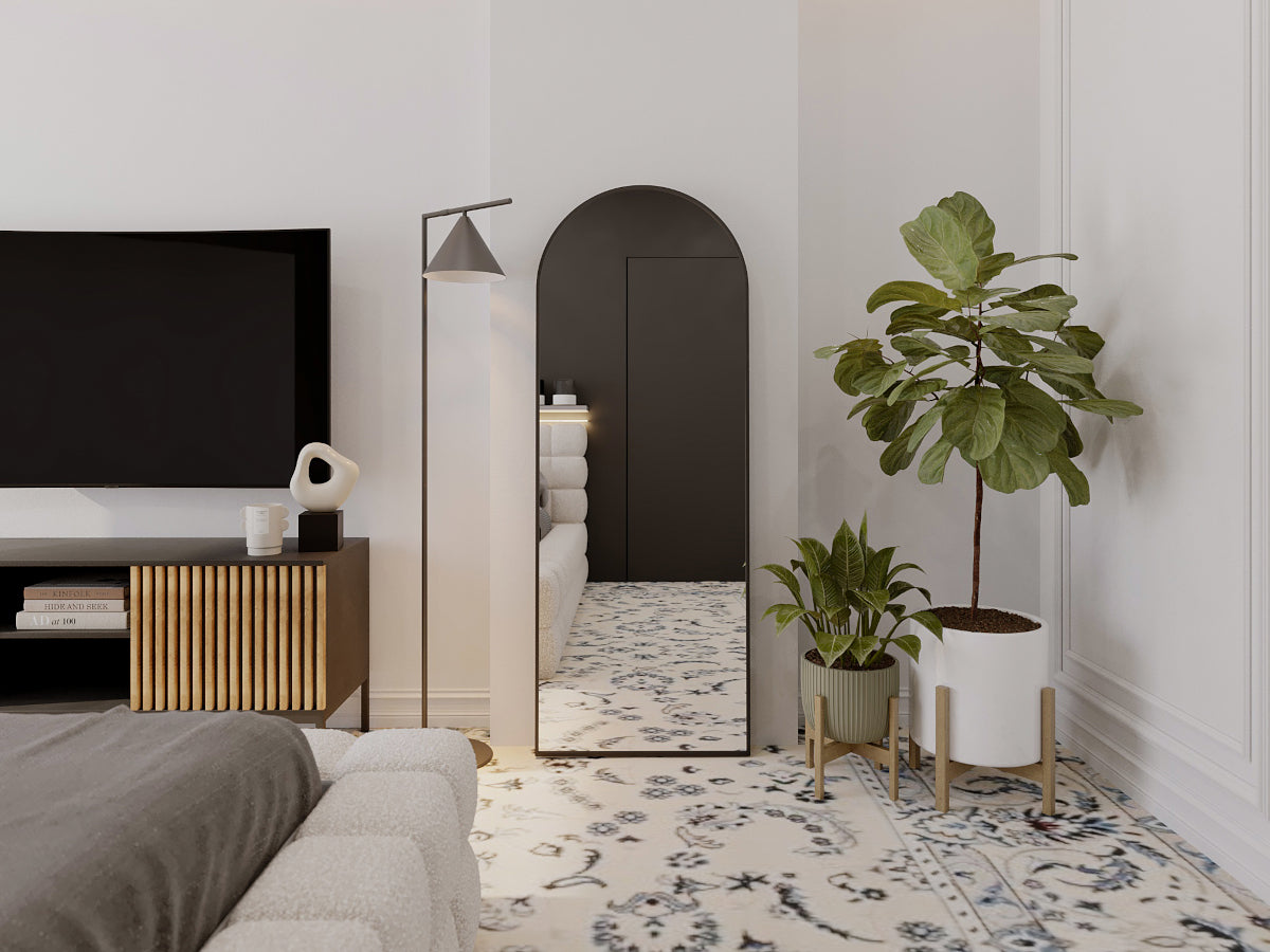 Lustro ścienne Divva 160×60 cm – aranżacja we wnętrzu