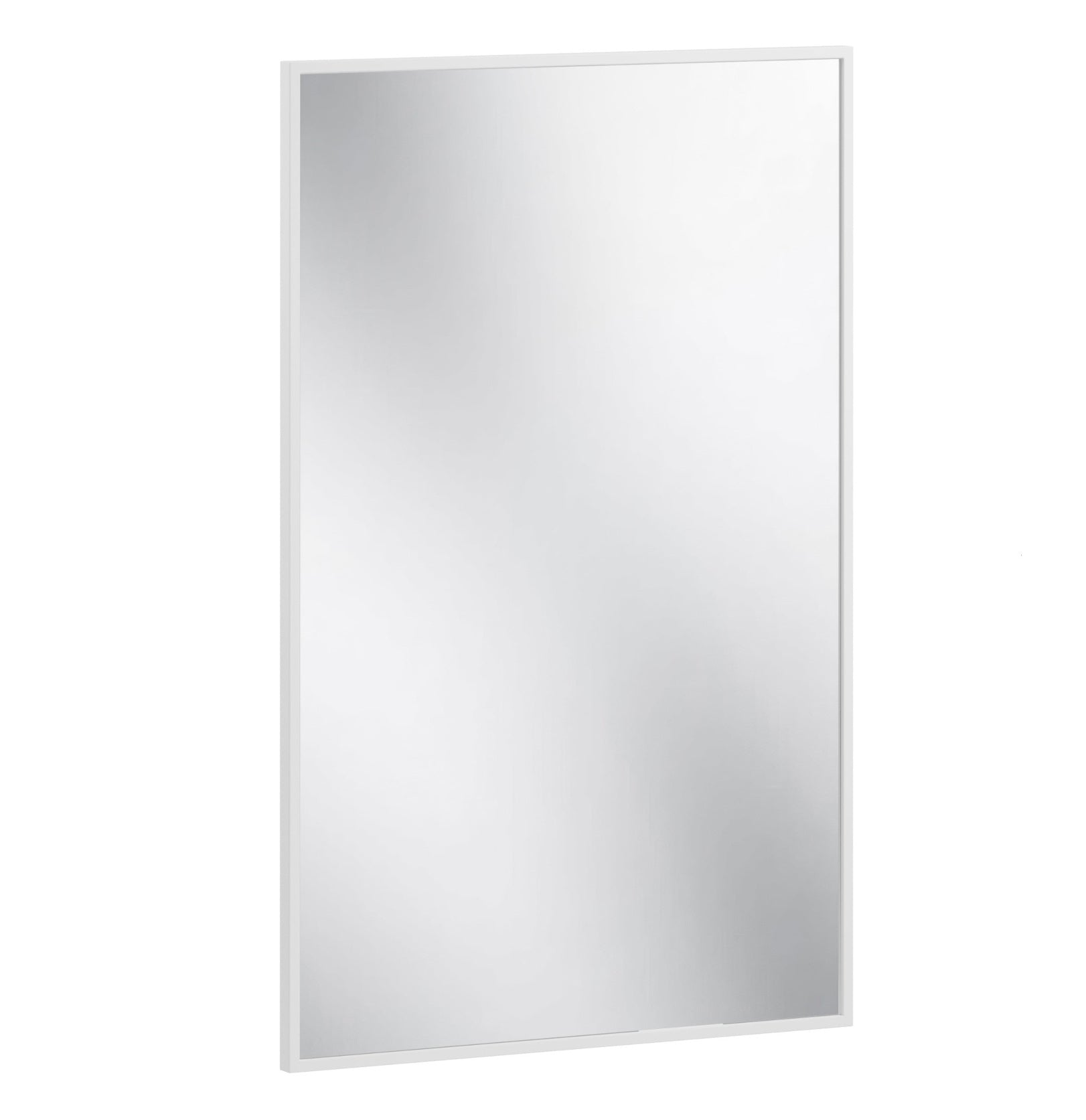 Lustro ścienne Fellan 60×70 cm w białej aluminiowej ramie – zdjęcie produktowe