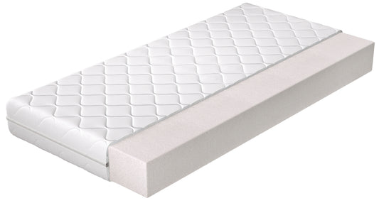 Materac Lino 180x200 cm z hipoalergicznym pokrowcem i wkładem z pianki T2542, widok przekrojowy.