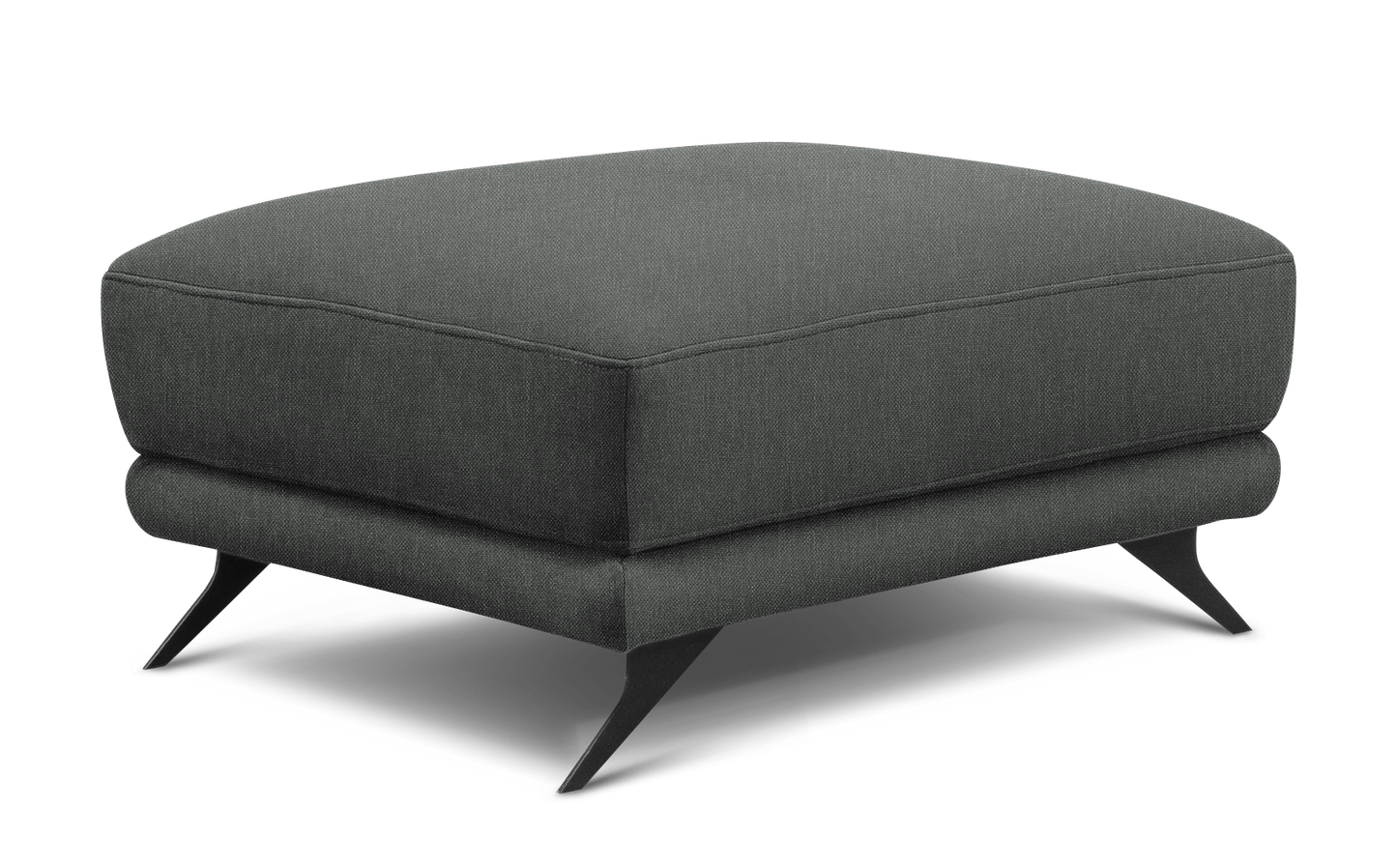 Pufa Megis Flores 04 w szarym kolorze została wykonana z przyjemnej w dotyku tkaniny. Designerski wygląd podkreśla elegancki charakter nowoczesnego wnętrza.