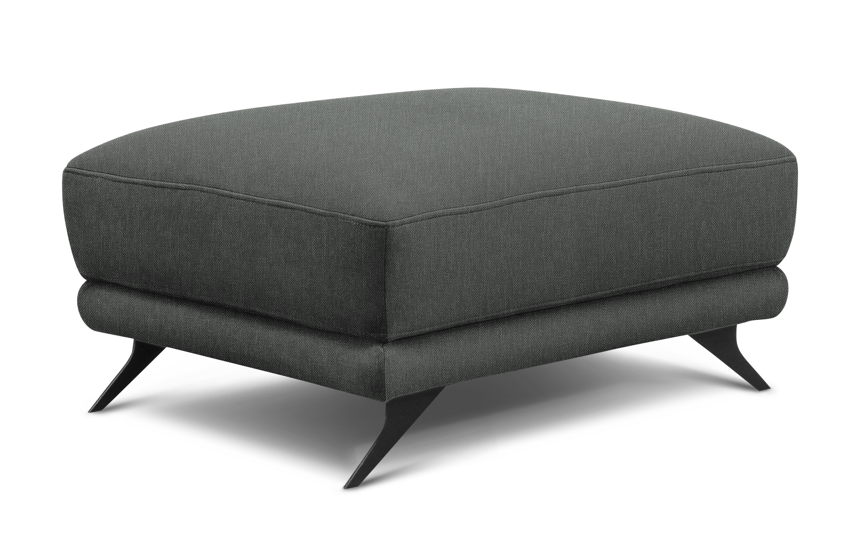 Pufa Megis Flores 04 w szarym kolorze została wykonana z przyjemnej w dotyku tkaniny. Designerski wygląd podkreśla elegancki charakter nowoczesnego wnętrza.